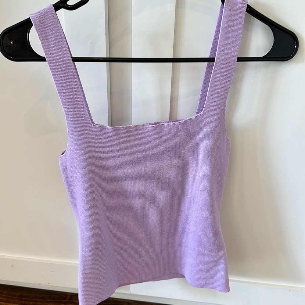 NWOT SHEIN lavender crop tank size small
